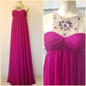 Gorgeous Magenta Pink Formal Gown